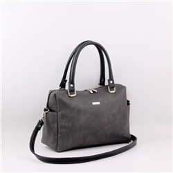 Сумка 209 македония серый+черный