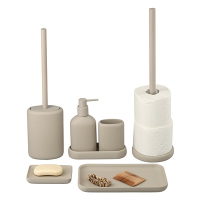 Подставка для ванных принадлежностей Slim, светло-серая, большая