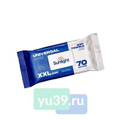 Полотенце влажное SUNLIGHT. Universal XXL". 1/70 шт
