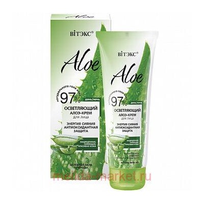 Витэкс Aloe 97% Алоэ-Крем осветляющий для лица энергия сияния антиоксидантная защита 50 мл