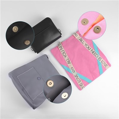 Кнопки магнитные, установочные, d=10 мм, 10 шт., цвет золотой