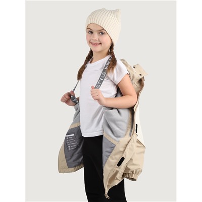 Парка утеплённая для девочки NIKASTYLE 5м3425 Кешью латте