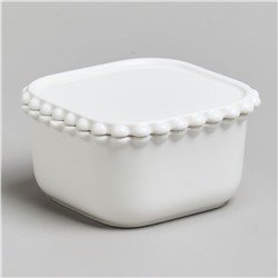 НАБОР ИКОРНИЦ LEFARD "PEARL" С КРЫШКАМИ 2 ШТ. КВАДРАТ. 10*5,5 СМ 200 МЛ