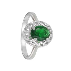 Кольцо ажурное с фианитом ТШКН.729Ф21.24