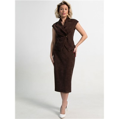 Жилет Анабель (шоколадный) Б15362-10М