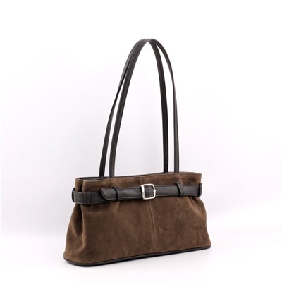 Сумка 216 эко-замша шоколад НОВИНКА