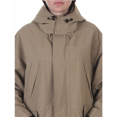 3090 DK. BEIGE Куртка демисезонная женская (100 гр. холлофайбер)