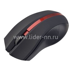 Мышь беспроводная PERFEO VERTEX (черный/красный)