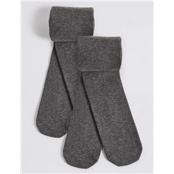 2pk Wool Thermal Tights