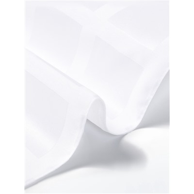 Скатерть "Этель" Geometry овал 150*220 +/-3см, цв.белый, пл. 192 г/м2, хл с ВГМО