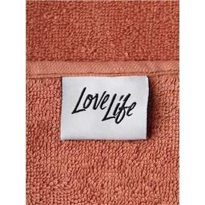 Полотенце махровое LoveLife «Танами» 30×50 см, коричневое, 100% хлопок, 430 г/м²
