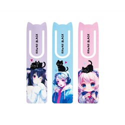 Закладка для книг,  47*188мм, MESHU "Kawaii", ассорти