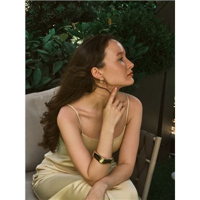 Серьги металл «Карибы» круг, цвет золото