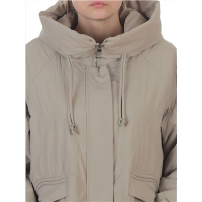 8010 BEIGE Куртка демисезонная женская (100 гр. холлофайбер)