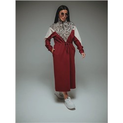 Платье Одри марсала Лт