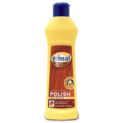 Очиститель-полироль для дерева с антистатической формулой Clean & Care Antistatic Polish, Emsal 250 мл