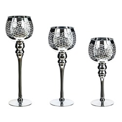 GAEM Набор из 3-х подсвечников, L38 W13 H39,5 см