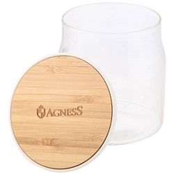 ЕМКОСТЬ ДЛЯ ПИЩЕВЫХ ПРОДУКТОВ AGNESS "NATIVE" D=9.45СМ H=10.8СМ, 400 МЛ