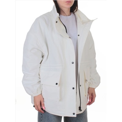 3089 WHITE Куртка демисезонная женская (100 гр. холлофайбер)