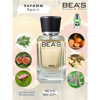Beas M234 Gucci By Gucci Sport Men edp 50 ml, Парфюм мужской Beas M234 создан по мотивам аромата Gucci By Gucci Sport