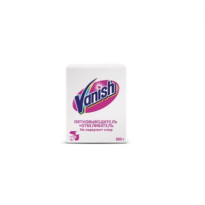 Vanish Пятновыводитель и отбеливатель порошкообразный для белого 500г