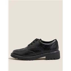 Kids' Leather Freshfeet™ School Shoes (13 Small -7 Large)