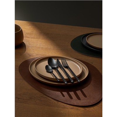 Набор столовых приборов Pure, черные матовые, 16 пред.