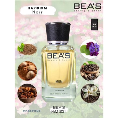 Beas M231 Tom Ford Noir For Men edp 50 ml, Парфюм мужской Beas M231 создан по мотивам аромата Tom Ford Noir