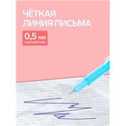 Ручка-прикол Calligrata «Пух-куколка», на подставке, синий стержень, шариковая, МИКС