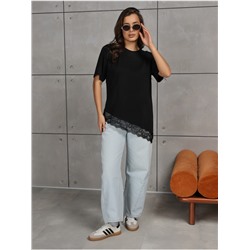 Футболка "Люкс" Черный женская