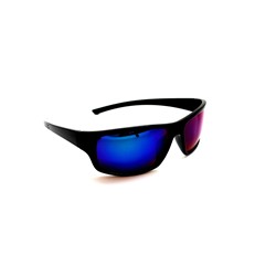 Мужские поляризационные - POLARIZED 3004 черный глянец синий сиреневый