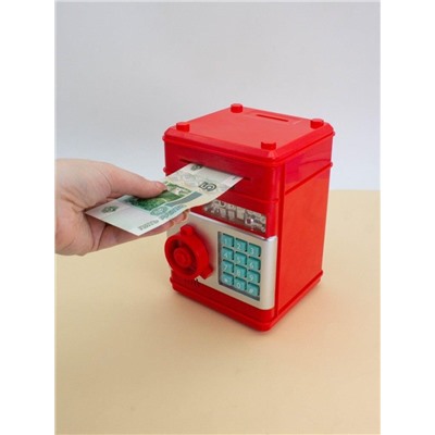 Копилка-сейф электронная "Money box", red (18x13 см)