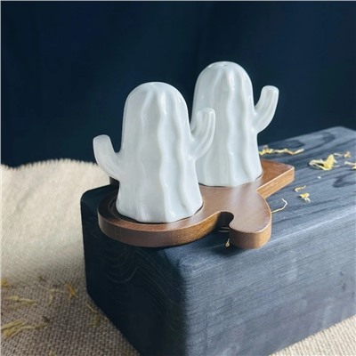 235-096 Набор солонок на подставке TROPICAL в под.уп.(х36)Фарфор