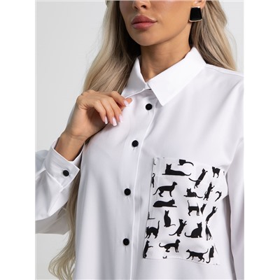 Рубашка Паола (белая) Б15480-8М