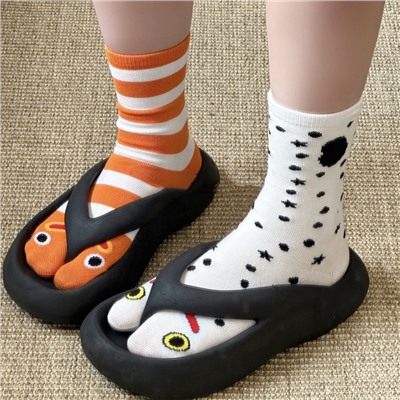 Brand cartoon summer knee socks, mid-length, internet celebrity