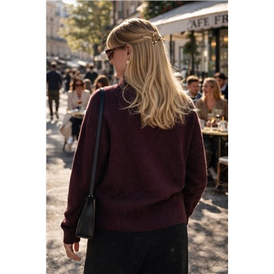 Теплая кофта relaxed fit арт.1896-1