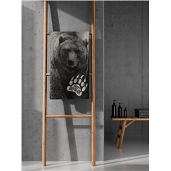 Полотенце махровое Этель «Медведь» 50×90 см, 100% хлопок, 420 г/м², коричневое
