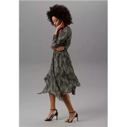 Kleid Размер 40 немецкий (48 российский), Цвет khaki-lila b, Производитель Aniston SELECTED