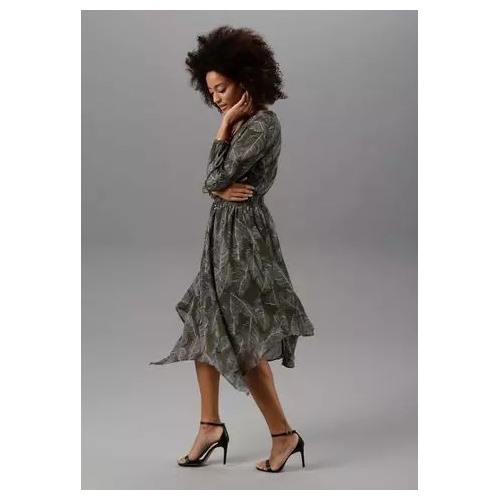 Kleid Размер 40 немецкий (48 российский), Цвет khaki-lila b, Производитель Aniston SELECTED