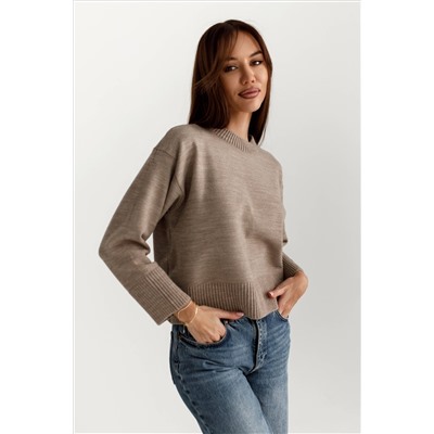 4103 ТЕМНО-БЕЖЕВЫЙ СВИТЕР717238615