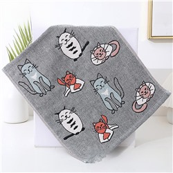 Towels Korean graffiti cat series four-layer cotton gauze large square towel hand towel kitchen towel factory price wholesale