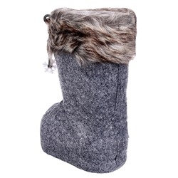 Конфетница «Сапожок», серая