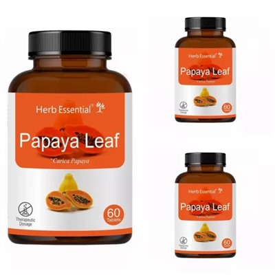 Набор Папайя (3 x 60 таб, 500 мг), Papaya Set, произв. Herb Essential