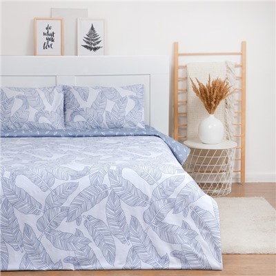 Постельное бельё LoveLife 1,5сп "Feathers" 143х215см, 150х225см, 50х70см-2шт,100% хлопок, сатин, 125г/м²
