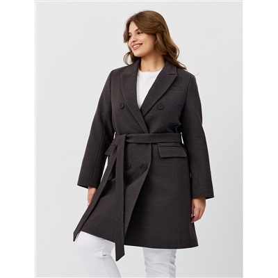 Пальто женское демисезонное 26897 (темно-серый)