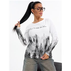 Лонгслив "Дрим" женский белый