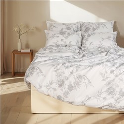 Пододеяльник SL Home Flowers 150*220 см, сатин, 140 гр/м2, 100% хлопок