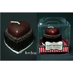 128-031 Свеча  Торт  в под.уп.(х48)Парафин