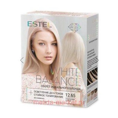 ESTEL White Balance Набор Секрет идеального блонда тон 12.65 Прекрасный сапфир