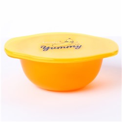 Тарелка для кормления Banana Yummy, c крышкой, цвет желтый